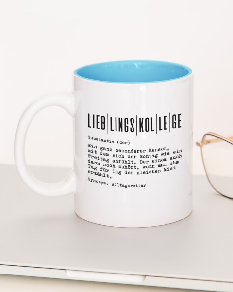 Definition Lieblingskollege - personalisierbare Tasse