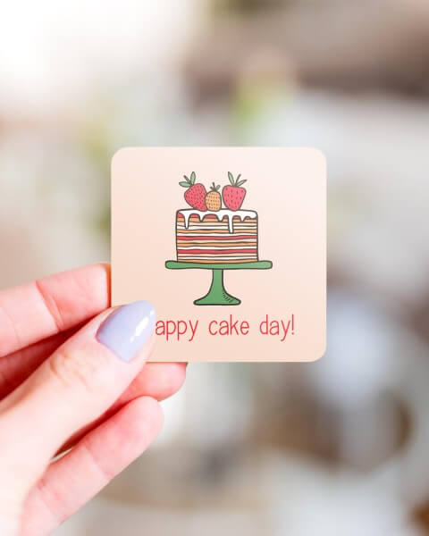 Happy cake day! - Kühlschrankmagnet