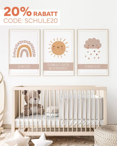 Affirmationen für Kinder - Poster-Set