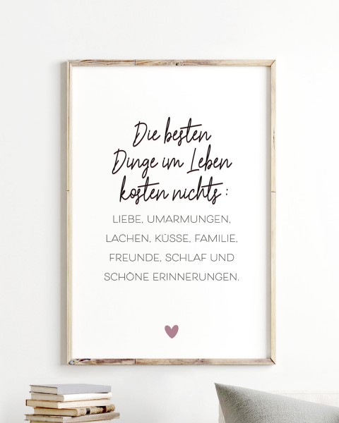 Die besten Dinge im Leben - Poster Lieblingsmensch